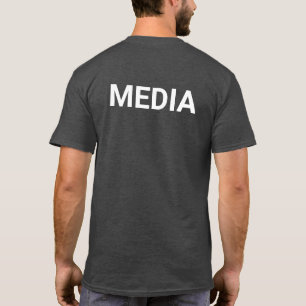 Logo des Medienteams für graue Bewegung T-Shirt
