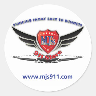 Logo des MJ's 911 Store Runder Aufkleber