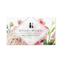 Logo des Nageltechnikers Moderne geometrische Chic