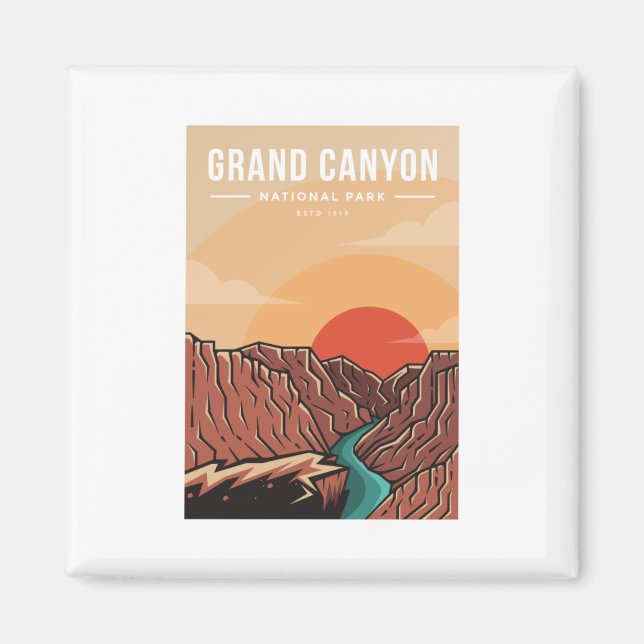 Logo des Nationalparks Grand Canyon Magnet (Vorne)