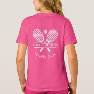 Logo des örtlichen Tennisklubs Teamname T-Shirt