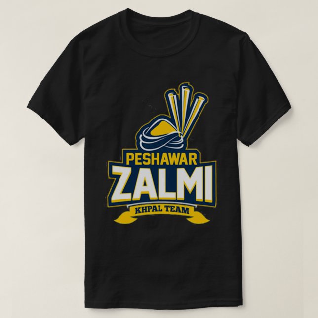 Logo des Peshawar Zalmi-Cricket-Teams T-Shirt (Design vorne)