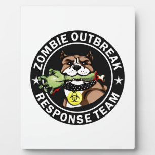 Logo des Pit Bull Zombie Outbreak Response Team Fotoplatte