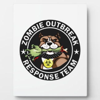 Logo des Pit Bull Zombie Outbreak Response Team Fotoplatte