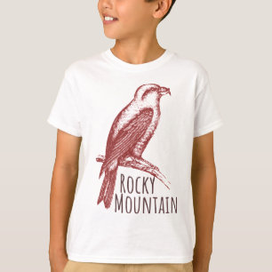Logo des Roten Kreuzschnabels Rocky Mountain T-Shirt