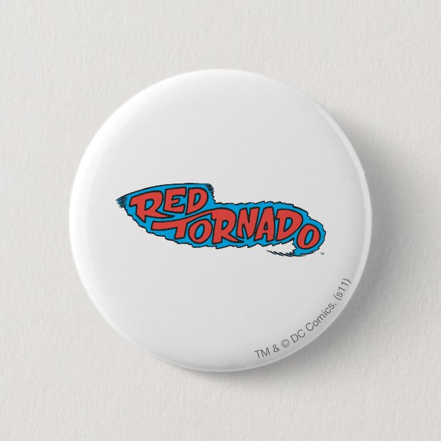 Logo des roten Tornados Button (Vorderseite)