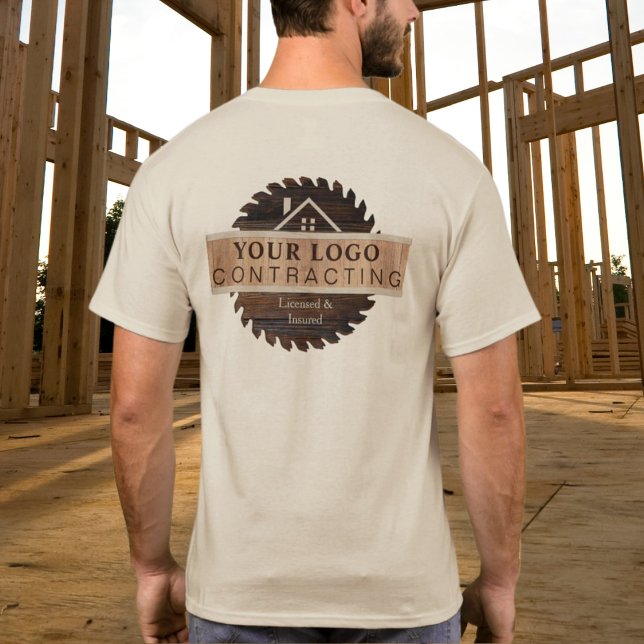 Logo des Rustic Wood Tone Contractor T-Shirt (Von Creator hochgeladen)