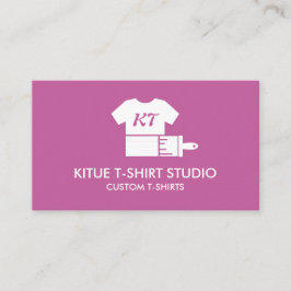 Logo des Shirts "Pink Custom Closing Apparel Store Visitenkarte