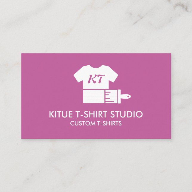 Logo des Shirts "Pink Custom Closing Apparel Store Visitenkarte (Vorderseite)