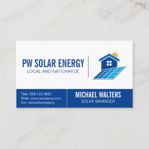 Logo des Solar House Power Visitenkarte