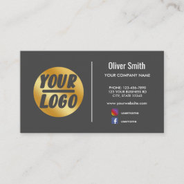 Logo des Sonderunternehmens Gold Dunkelgrau oder i Visitenkarte