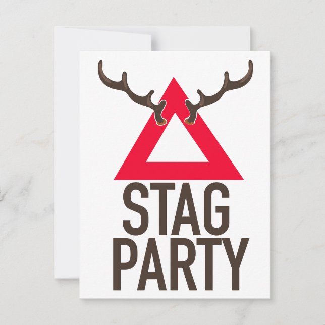 Logo des Stag Party Einladung (Vorderseite)