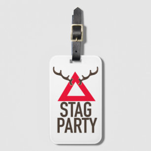 Logo des Stag Party Gepäckanhänger