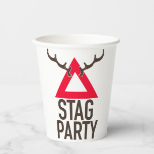 Logo des Stag Party Pappbecher