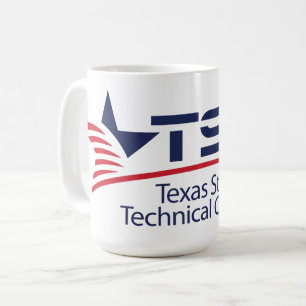Logo des Texas State Technical College Kaffeetasse