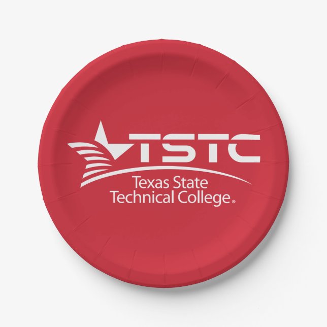Logo des Texas State Technical College Pappteller (Vorderseite)