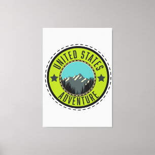 Logo des United States Adventure Leinwanddruck