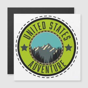 Logo des United States Adventure Magnetkarte