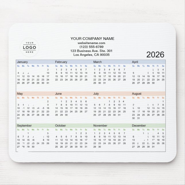 Logo des Unternehmens 2026 Mousepad (Vorne)