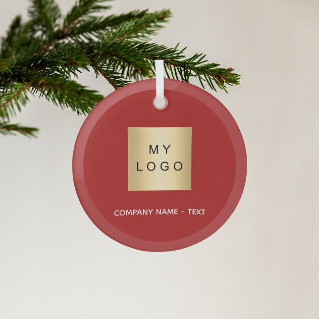 Logo des Unternehmens Red White Ornament Aus Glas (Von Creator hochgeladen)