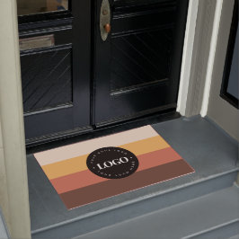 Logo des Unternehmens Retro Stripes - Willkommen 6 Fußmatte