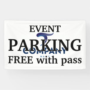 Logo des Unternehmens Weißer Hintergrund Parkpass Banner