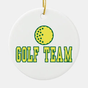 Logo-Design des Golfteams Keramik Ornament
