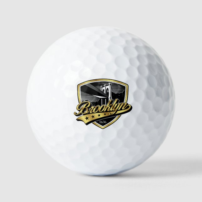 Logo-Design für Brooklyn Shield Golfball (Vorderseite)