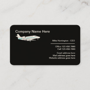 Logo-Design für Corporate-Jet-Transport Visitenkarte