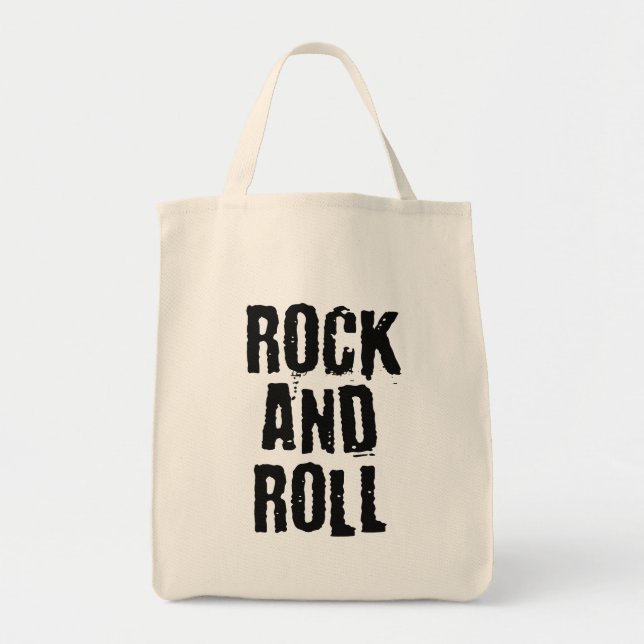 Logo-Design für Rock und Roll Tragetasche (Vorne)