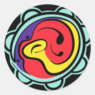 Logo-Design iPhone-Gehäuse Runder Aufkleber