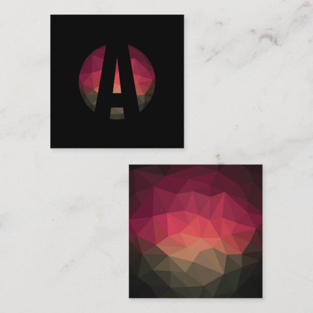 Logo-Design Quadratische Visitenkarte (Vorne/Hinten)