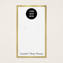 Logo-Display für einfache Ohrringe