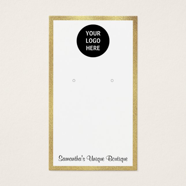 Logo-Display für einfache Ohrringe (Vorderseite)