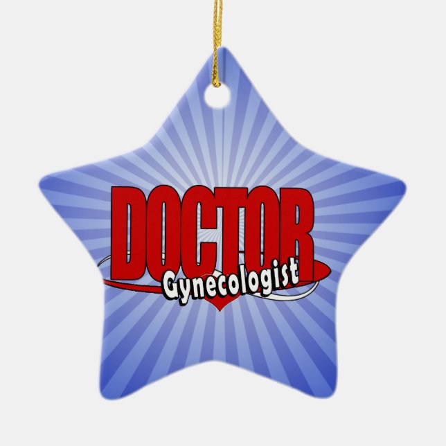 LOGO DOCTOR GYNECOLOGIST KERAMIKORNAMENT (Vorne)