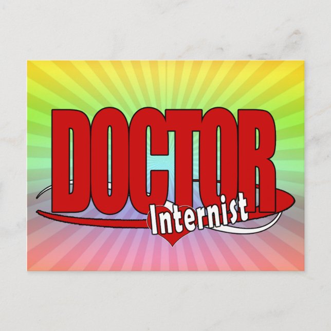 LOGO DOCTOR Internist Postkarte (Vorderseite)