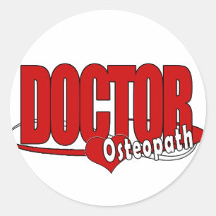 LOGO DOCTOR OSTEOPATH RUNDER AUFKLEBER