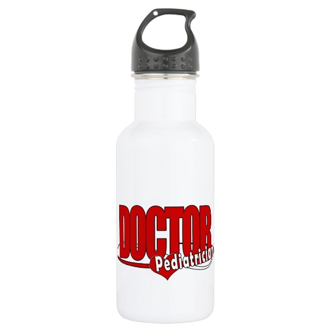 LOGO DOCTOR PEDIATRICIAN EDELSTAHLFLASCHE (Vorderseite)