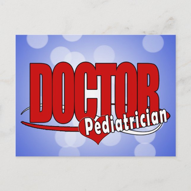 LOGO DOCTOR PEDIATRICIAN POSTKARTE (Vorderseite)