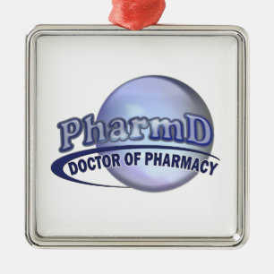 LOGO - DOKTOR OF PHARMACY SILBERNES ORNAMENT