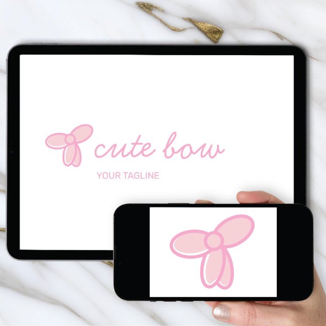 Logo Download Cute Bow | Boutique & Beauty Icon Einladung (Von Creator hochgeladen)