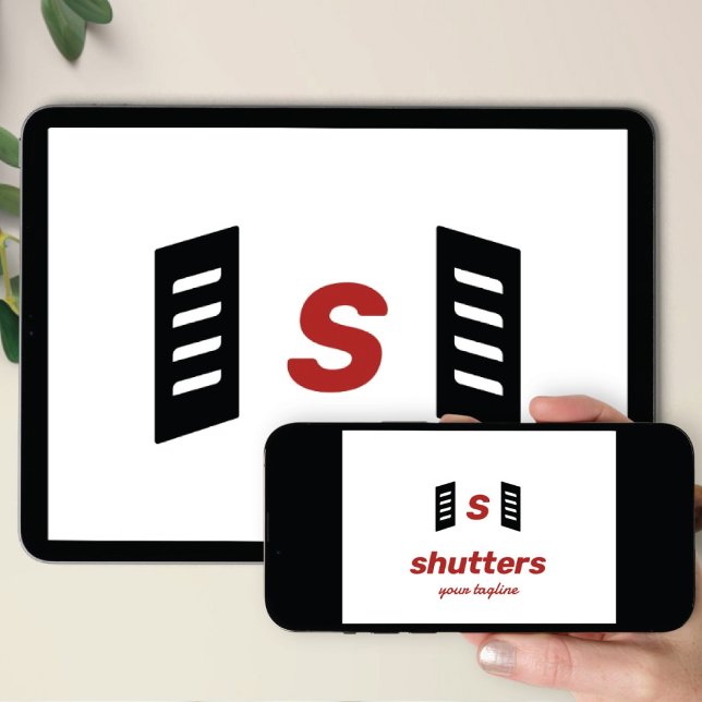 Logo Download Fensterläden Monogramm Marke Einladung (Von Creator hochgeladen)