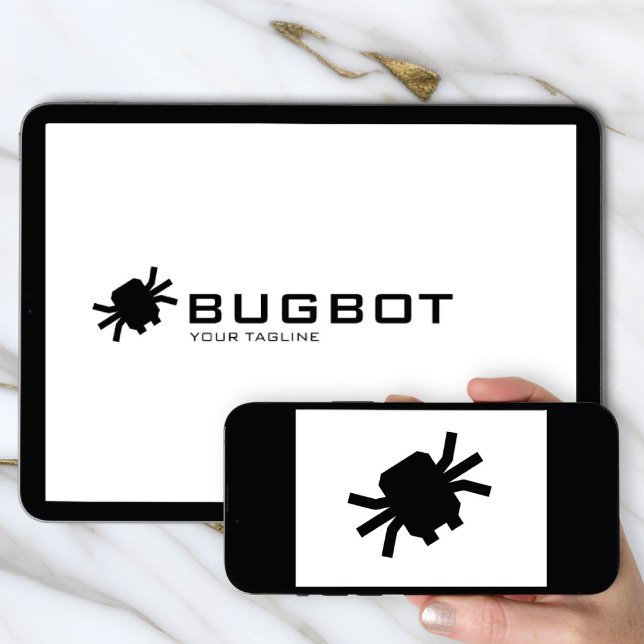 Logo Download Roboter-Käfer-Logo | Tech-Marke Einladung (Von Creator hochgeladen)