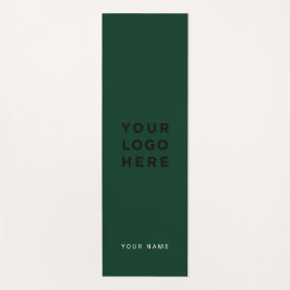 Logo dunkle grüne Namen Unternehmen Werbemittel In Yogamatte
