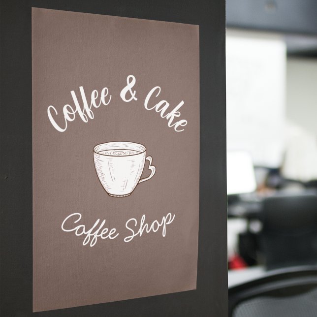 Logo einer kleinen Kaffeehaus-Cottage Poster (Von Creator hochgeladen)