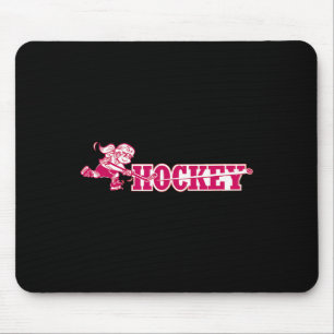 Logo eines jungen Mädchen-Hockeyspielers beim Schl Mousepad