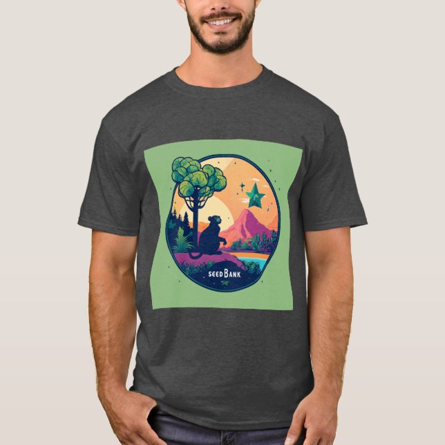 Logo eines Saatgutes mit dem Namen SEED BANK. stli T-Shirt (Vorderseite)