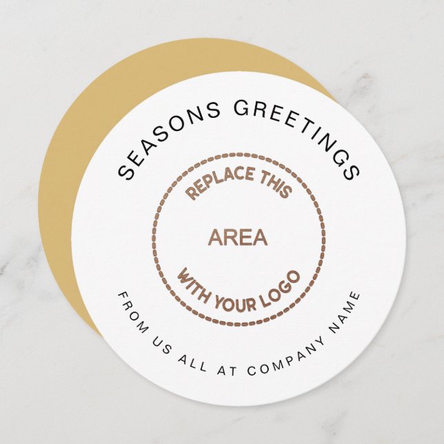 Logo Einfache QR Code für Unternehmen Weihnachten (Vorne/Hinten)