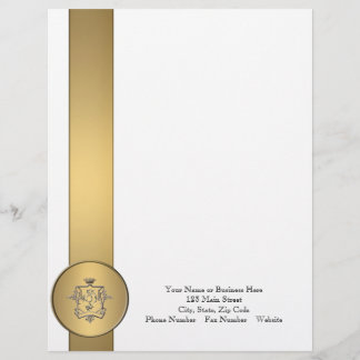 Logo elegantes Geschäft Gold Briefkopf