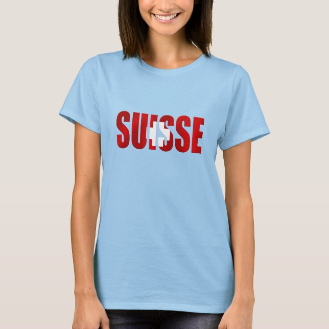 Logo-Emblem der Schweizer Fans T-Shirt (Vorderseite)